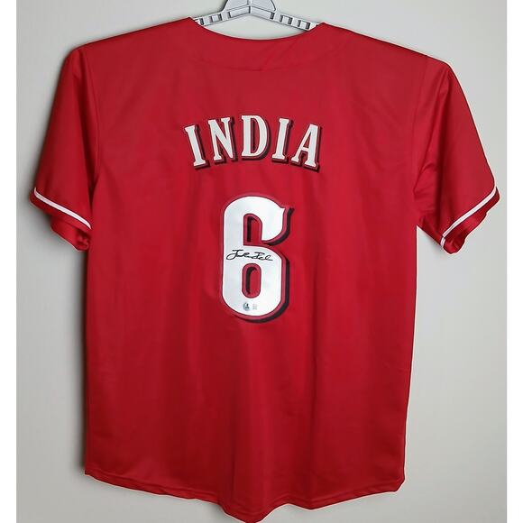 Johnathan India Autgraphed Jersey Beckett COA Reds - Picture 2 of 5